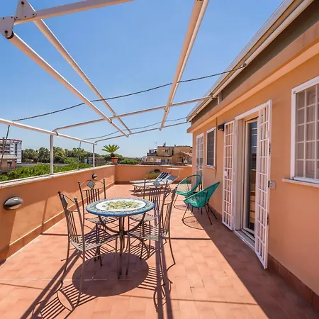 La Terrasse, Penthouse In Monteverde * Rome